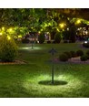 7W LED havespot med spyd / stander - Samsung LED chip, IP65, sort, 2-i-1 havelampe