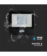 30W LED projektør med sensor - Samsung LED chip, IP65, sort, slim, udendørs
