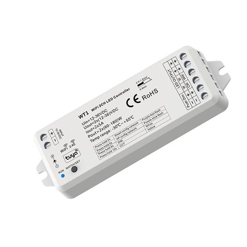 LEDlife rWave CCT controller - Tuya Smart/Smart Life, Push-dim, 12V (60W), 24V (120W)