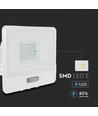 20W LED projektør med sensor, Samsung LED chip - IP65, hvid, kold hvid, udendørs, bevægelsessensor