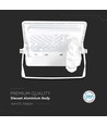 30W projektør - PIR sensor, Samsung chip, 6500K, hvid kabinet