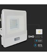 20W LED projektør med sensor, Samsung LED chip - 4000K, hvid, IP65, PIR sensor, udendørs