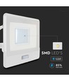 30W LED projektør med sensor - Samsung LED chip, IP65, 4000K, 1m kabel, udendørs
