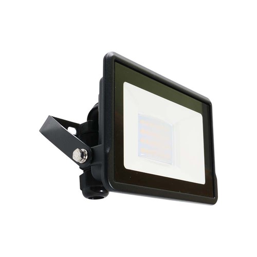 20W LED Projektør - Samsung Chip, Direkte Forbindelse, 4000K, Sort Hus