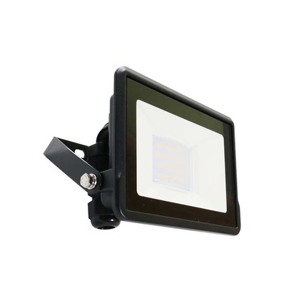 20W LED Projektør - Samsung Chip, Direkte Forbindelse, 4000K, Sort Hus