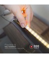 5m 4W/m LED strip, 200lm/W, RA90 - 24V, IP20, 4000K, 90 LED pr. meter