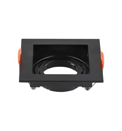 GU10 lampe - kvadrat, sort