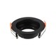 GU10 indbygningsspot - Rund, sort, PC plast, inde/ude, hul: Ø8,5 cm, mål: Ø10,2 cm