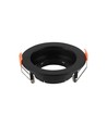 GU10 indbygningsspot - Rund, sort, PC plast, inde/ude, hul: Ø8,5 cm, mål: Ø10,2 cm