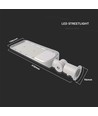 30W LED gadelampe - Samsung LED chip, IP65, 100lm/W, grå aluminium