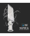 30W LED gadelampe med sensor - Samsung LED chip, IP65, 100lm/W, grå aluminium