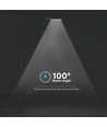 150W LED gadelampe med Samsung chip og sensor - 135lm/W, IP65, 6500K, grå, justerbar vinkel