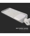 150W LED gadelampe med Samsung chip og sensor - 135lm/W, IP65, 6500K, grå, justerbar vinkel