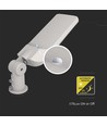 150W LED gadelampe med Samsung chip og sensor - 135lm/W, IP65, 6500K, grå, justerbar vinkel