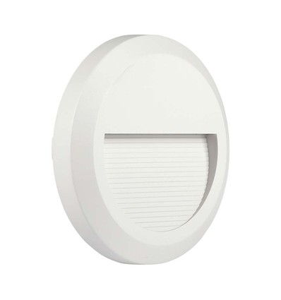 2W rund LED trappespots - Hvid, 4000K, IP65, indendørs og udendørs