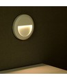 2W rund LED trappespots - Hvid, 4000K, IP65, indendørs og udendørs