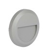 2W LED - Trin Lys, 3000K, Grå Hus, Rundt.