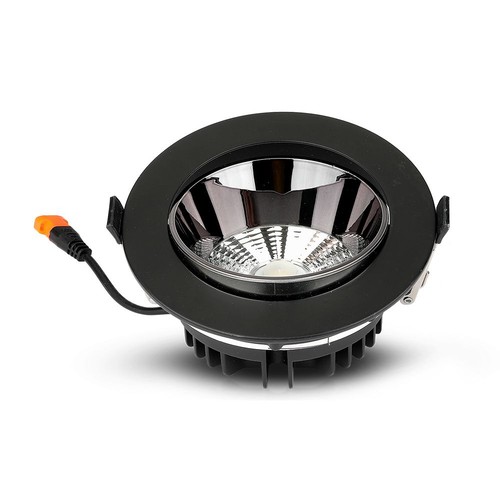 20W Reflektor - LED, COB, Downlight, Samsung Chip, 3000K, Sort