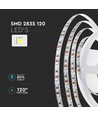 120 LED stripelys 8W/m - 4000K, IP20, 24V, dobbelt PCB (10m/rul)