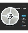 5m 8W/m stænktæt LED strip - 24V, IP65, 120 LED pr. meter