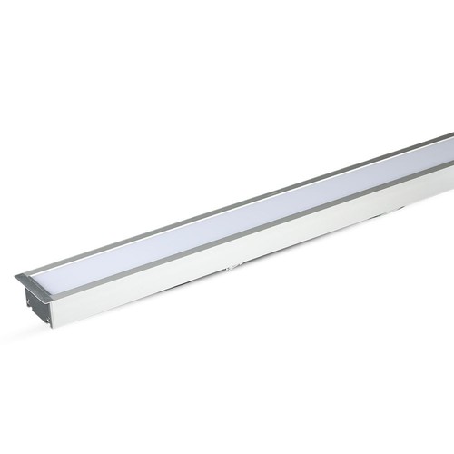 40W LED lineær nedsænket lys - Samsung chip, 4000K, sølv hus