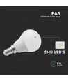 E14 4,5W LED kronepære - P45, 180° spredning