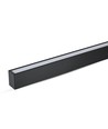 40W LED lineært pendelarmatur, sort - Samsung LED chip, 6400K, 120cm, 5 års garanti