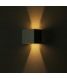 11W LED væglampe - Bridgelux chip, 3000K, grå, firkantet, aluminium, IP65