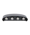 7W Væglampe - 3000K, LED, Sandblack