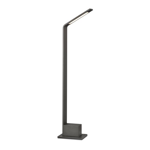 6W Udendørs Pullertlampe - 4000K, IP65, Grå hus