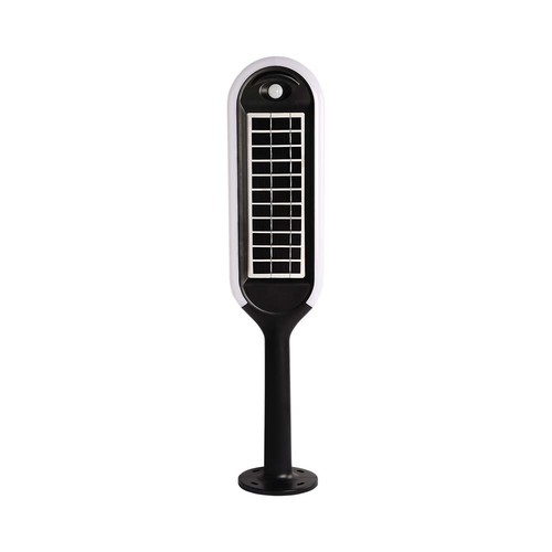 5W LED Solcelle Pullert Lys - 4000K, Hvid+Sort Hus