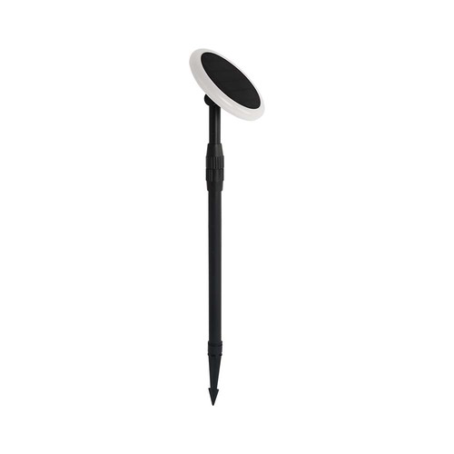 3W Solar Haveløgte - LED, 4000K, Hvid+Sort, 2stk/pak