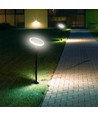 8W Solara LED havelampe med solcelle - IP65, 360 grader, højdejusterbar, skumringssensor, inkl. batteri