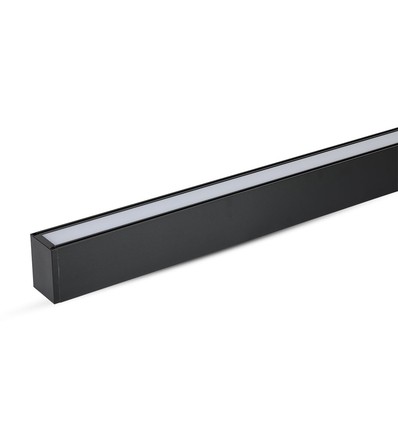 120cm 40W LED lysskinne med Samsung chip - 3400lm, dæmpbar, sølv/sort aluminium, 6400K