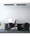 120cm 40W LED lysskinne med Samsung chip - 3400lm, dæmpbar, sølv/sort aluminium, 6400K