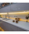 5m 17W/m LED strip - 12V, IP20, 204 LED pr. meter, varm hvid