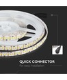 5m 17W/m LED strip - 12V, IP20, 204 LED pr. meter, varm hvid
