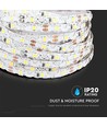 12V ZigZag 5W/m LED strip - 5m, 60 LED pr. meter, IP20