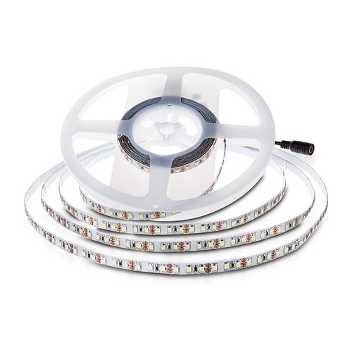 10m 8W/m LED strip, 6500K - 24V, IP20, 120 LED pr. meter, 750lm/m
