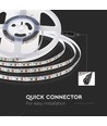 10m 8W/m LED strip, 6500K - 24V, IP20, 120 LED pr. meter, 750lm/m