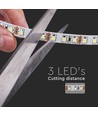 10m 8W/m LED strip, 6500K - 24V, IP20, 120 LED pr. meter, 750lm/m