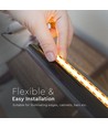 5m 10W/m COB-LED strip, 6500K - 24V, IP20, 280 LED pr. meter, COB LED