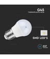 3 stk. E27 4,5W LED kronepærer - G45, 4000K, erstatter 40W