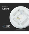 18W LED loftlampe med stjernehimmel, Ø31cm - 3-i-1 CCT, 100lm/W, hvid kant, inkl. lyskilde