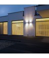 9W udendørs hus - LED, op/ned, blødt lys, medium, 6400K, grå