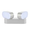 2x5W LED Væglampe - Justerbar retning, Udendørs IP65, 3000K, Hvid, Hus