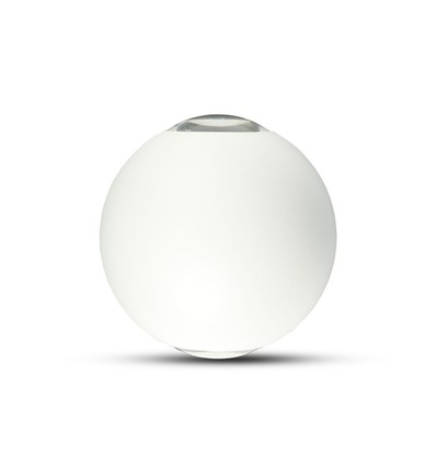 4W hvid LED væglampe - IP65, 4000K, rund, udendørs, inkl. lyskilde