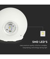 4W hvid LED væglampe - IP65, 3000K, rund, udendørs, inkl. lyskilde