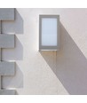 12W LED væglampe, IP65 - Grå, 1250lm, 3000K, udendørs, firkantet