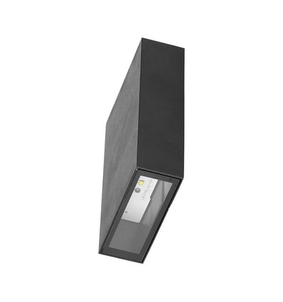 4W LED væglampe, sort - 400lm, IP65, 360 grader, 6400K